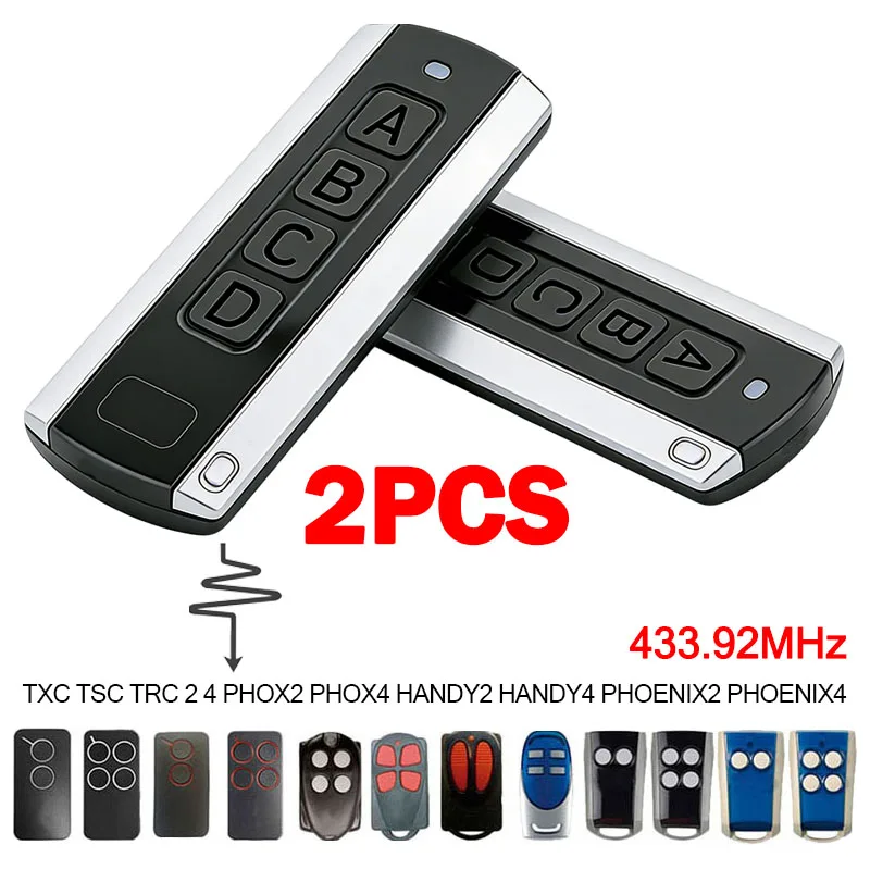 

2PCS PHOX2 PHOX4 PHOENIX2 PHOENIX4 PHOX PHOENIX 2 4 TSC TRC TXC Garage Remote Control / Garage Door Opener 433.92MHz
