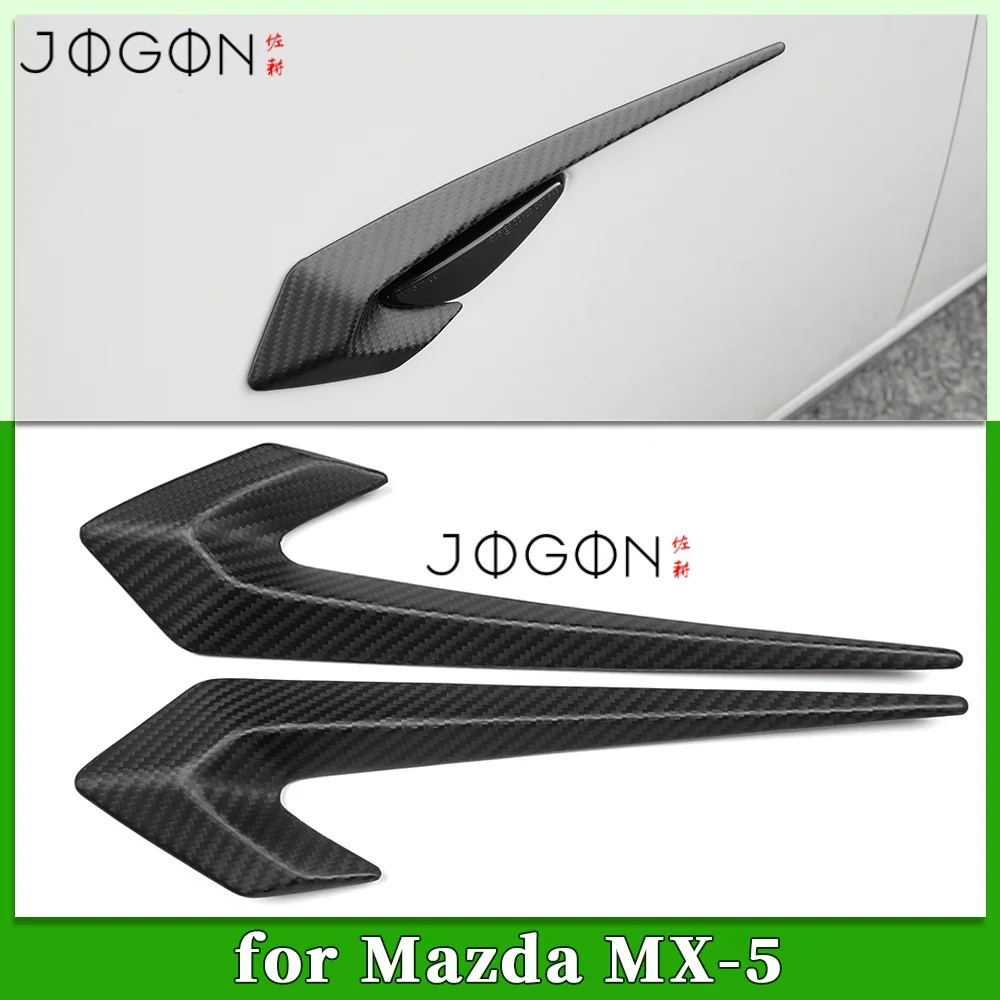 Carbon Fiber Car Exterior Side Fender Air Vent Front Side Fender Body Marker Cover Trim For Mazda MX-5 MX5 Miata ND 2016-2025