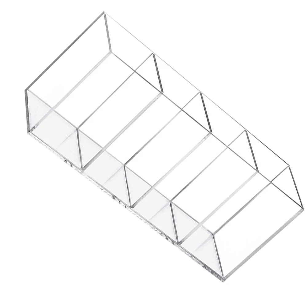

Acrylic Pen Holder Stationery Storage Barrel 4-Compartment Desk Organizer for Pens Pencils Makeup Brushes Cosmetics Jewellery