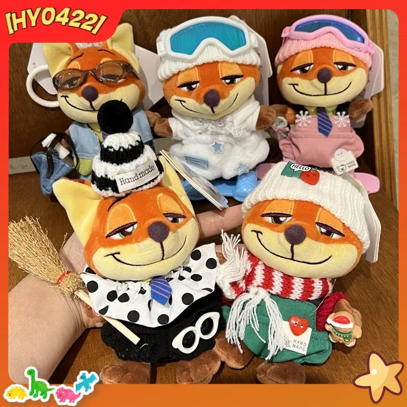 

Zootopia Pilot Nick Fox Cute Car Hanging Bag Decorative Keychain Creative Decoration Toy Plush Stuffed Animal Movie TV