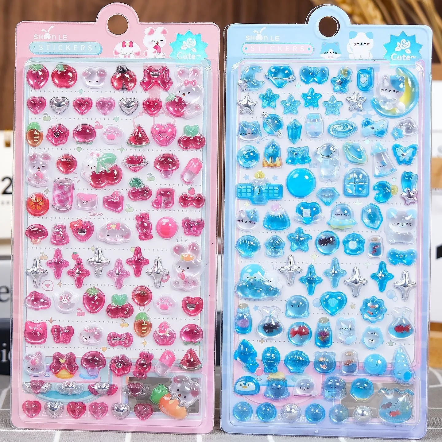 

Милые 3D мини-наклейки в форме звездочек для скрапбукинга, декоративные наклейки для телефонов, школьные принадлежности, канцелярские товары