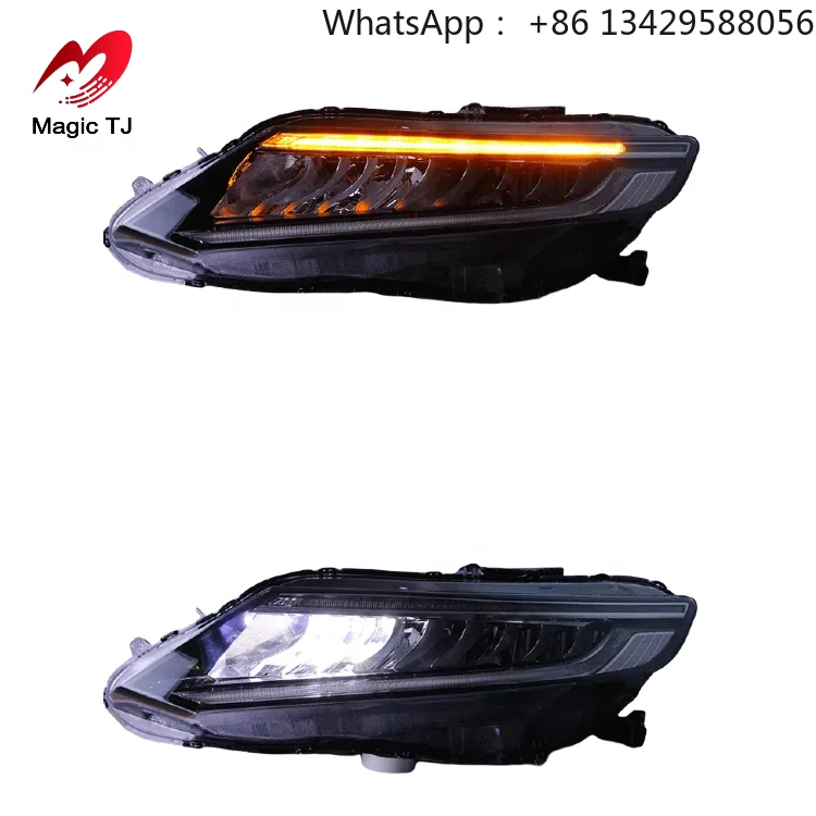 2013-2019 for Honda Jade Custom Full LED Headlights with 6000k Color High-End Daytime Running Lights and Turn Signals
