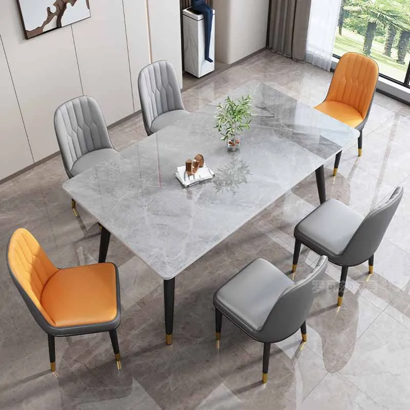 Nordic Breakfast Table Rectangle Marble Italy Dining Room Set Tables Serving Hospitality Mesa Comedor Living Room Furniture