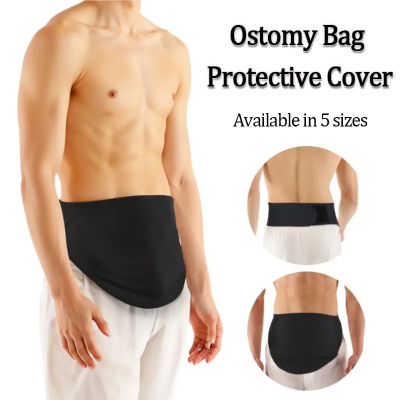 Ostomy Bag Protective Cover Adjustable Support Belt Reusable Waist Ostomy Pouch Cover Secure Strap Stoma Support Belt