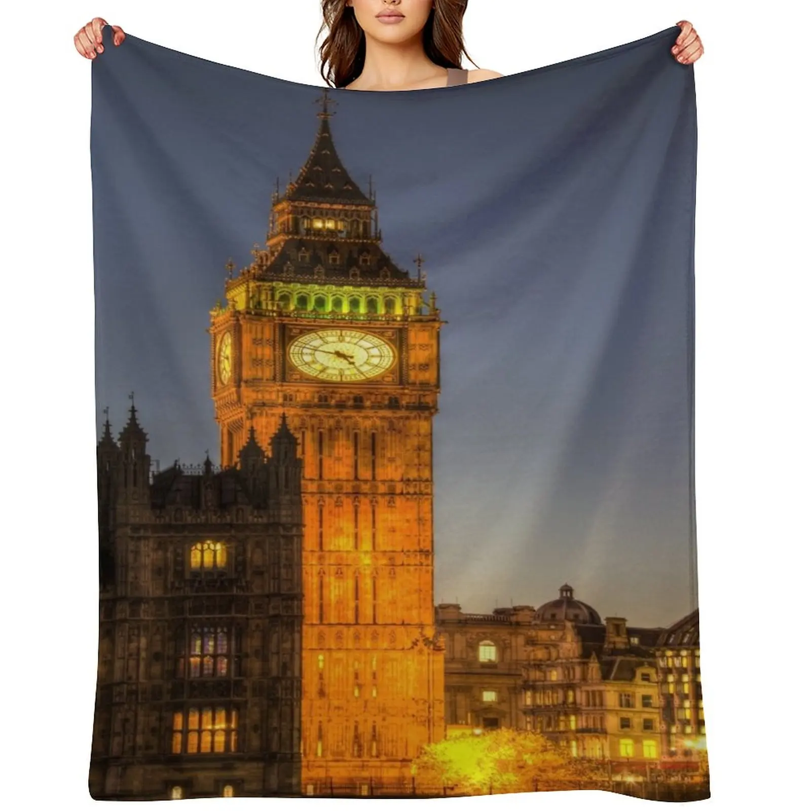 

Westminster and Big Ben Throw Blanket Luxury Thicken Sofa Quilt Large Sofa Throw Blankets