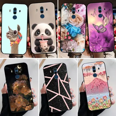 For Huawei Mate 10 Lite Case Mate 10Lite Mate 10 Pro Cute Flower TPU Silicone Case For Huawei Mate 10 Lite Soft TPU Coque Cover