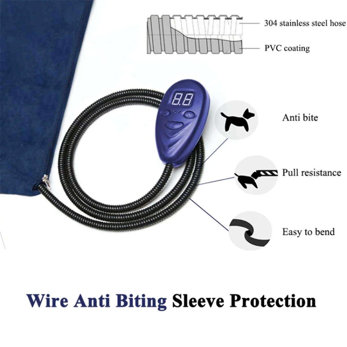 New Pet Heating Pad Cat Constant Temperature Electric Blanket 12V Low Voltage Pet Electric Heater for Dogs Bed EU Plug-C