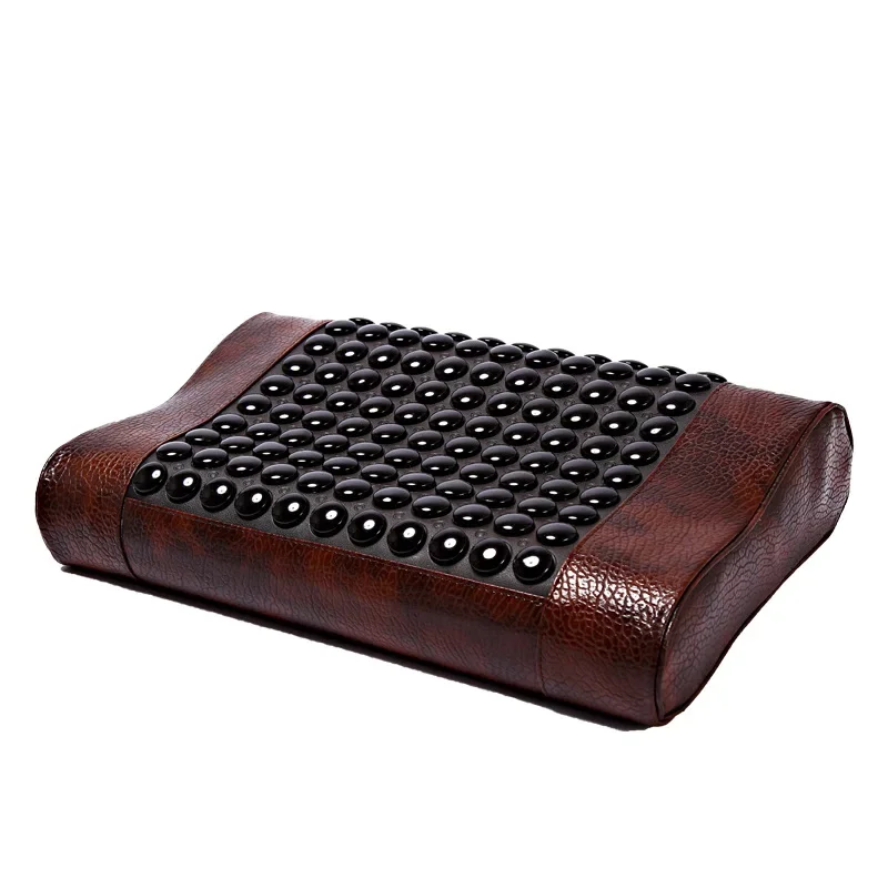 Tourmaline Physiotherapy Pillow Natural Jade Cool Pillow Cervical Memory Help Sleepy Health Cushion Neck Massage Not-Heating
