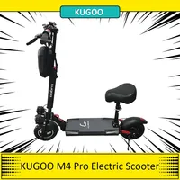 KUGOO M4 Pro Foldable Electric Scooter with Seat 48V 21Ah 10 Inch Off-road Tire 500W Strong Power Motor  150KG Max Load