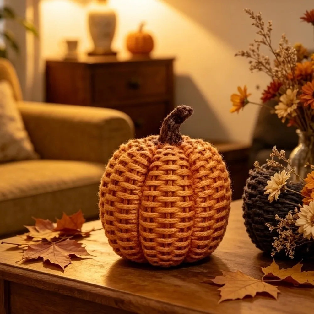 Resin Pumpkin Decors Crafts Design Desktop Decorative Halloween Pumpkin Ornament Small Retro Harvest Festival Ornament