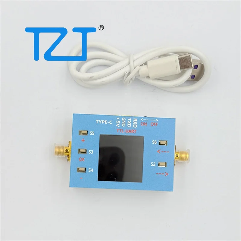 TZT 10MHz-6GHz 0.1DB High Precision Digital Programmable RF Attenuator Module TFT Display with SMA Female Connector