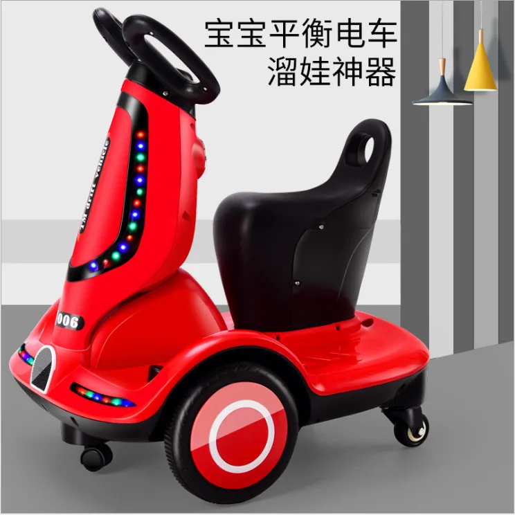 

Children's Electric Music Lighting Electric 360 Degree Rotating Motorcycle Boys and Girls Battery Can Sit on Balanced Motorcycle