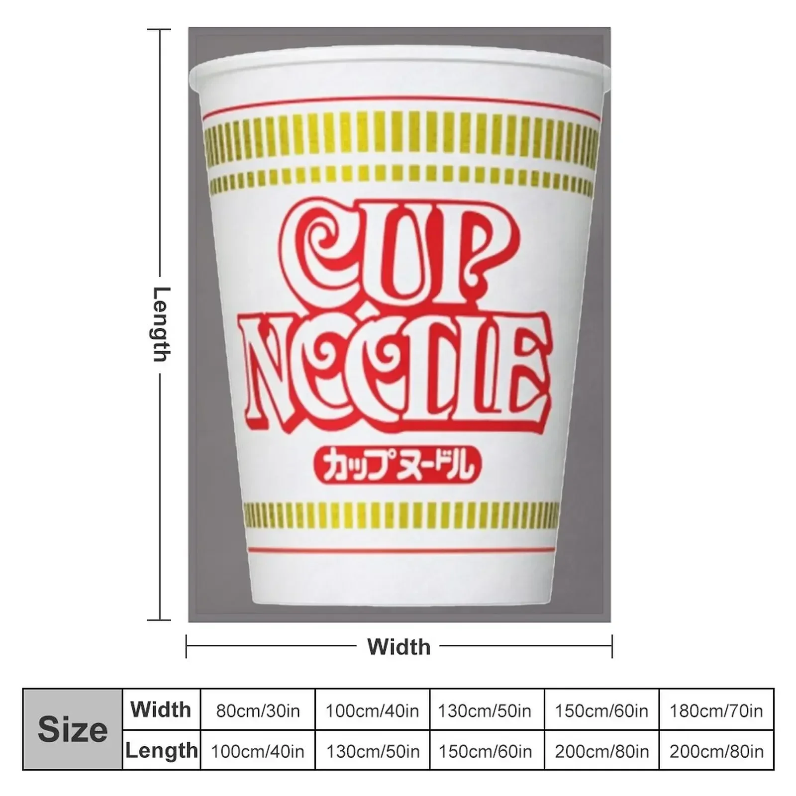 Cup Noodle Throw Blanket Summer Loose Beautifuls Blankets