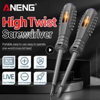 ANENG B04 Word/cross Screwdrivers Neon Bulb Indicator Meter Electric Pen Insulated Electrician Highlight Pocket Tester Pen Tools