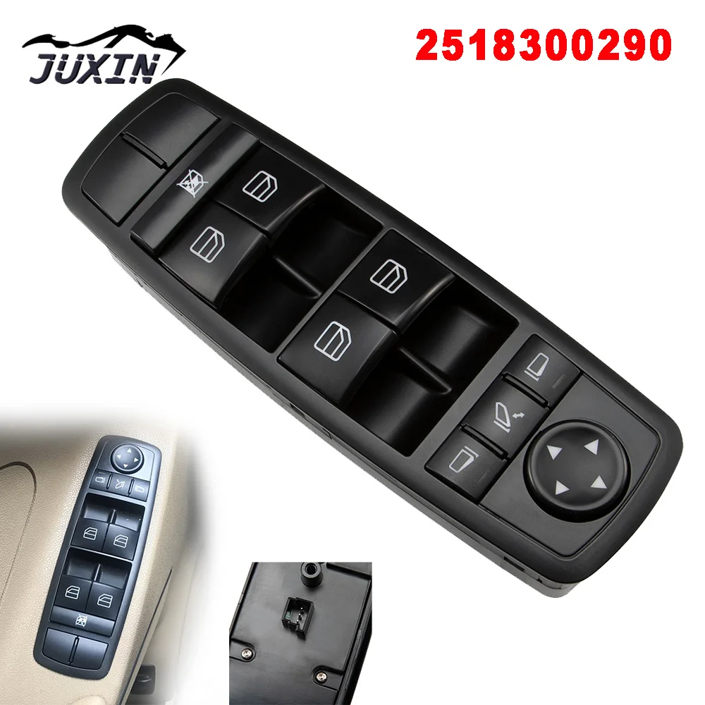 

Master Power Window Switch For 2007-2011 Mercedes Benz W164 W251 GL320 GL350 GL450 ML320 ML350 Front Driver Side 2518300290