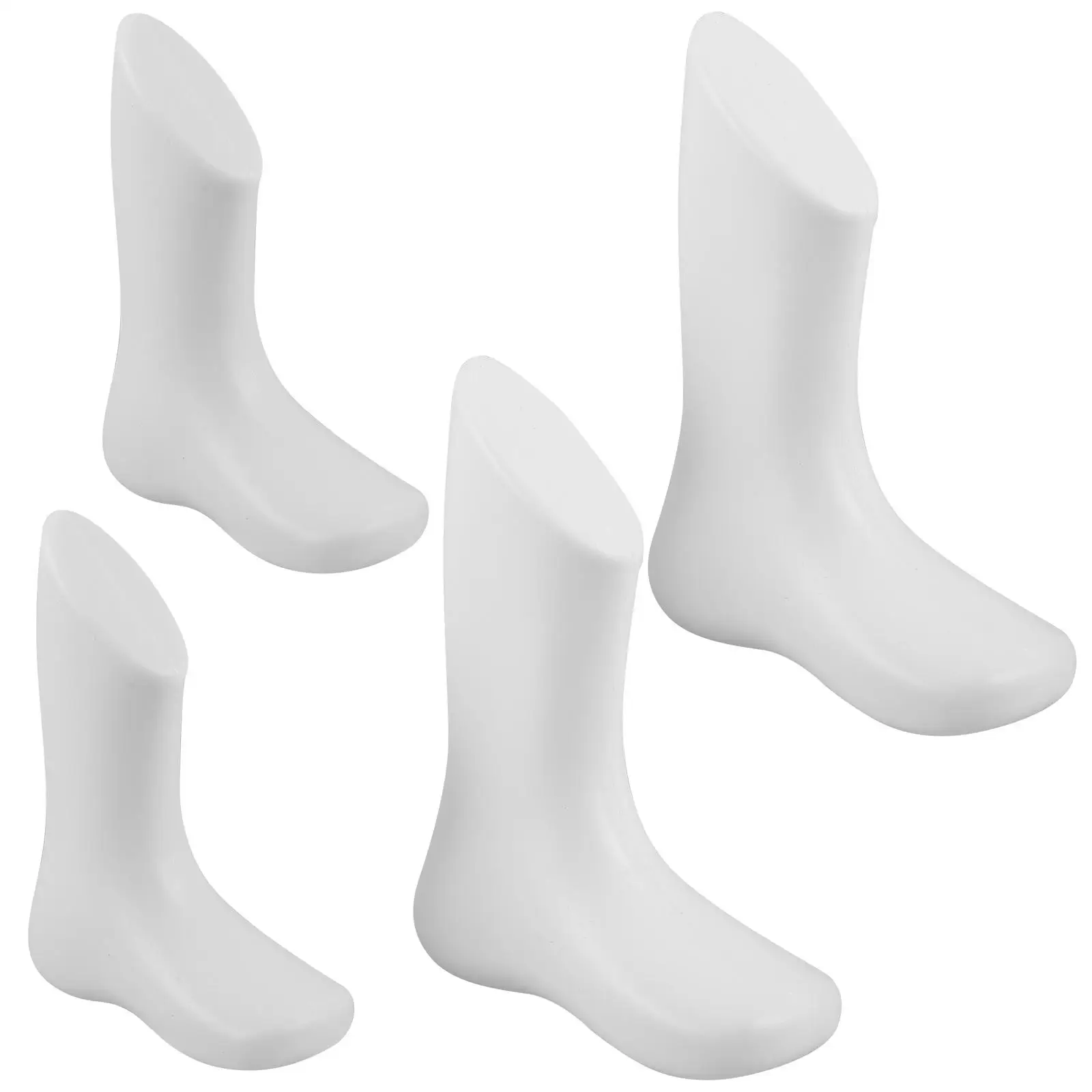 

4 Pcs Foot Shoes Baby Mold Child Mannequin for Socks Plastic Display Holder Model