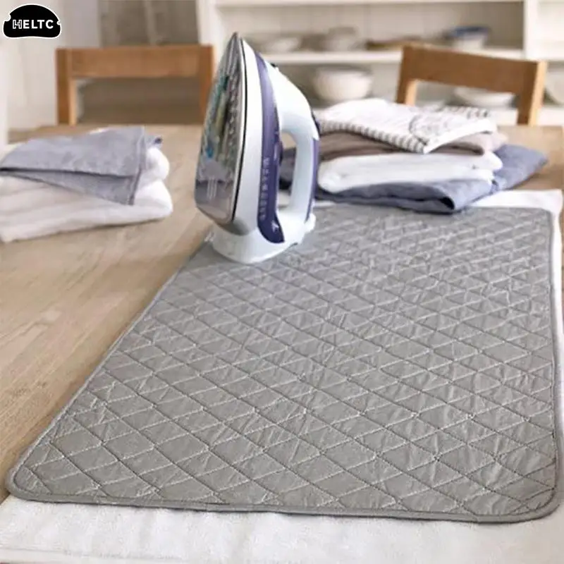 3ize Portable Table Top Ironing Mat Laundry Pad Travel Clothes Protector Board Press Heat Blanket Iron Board Alternative Cover