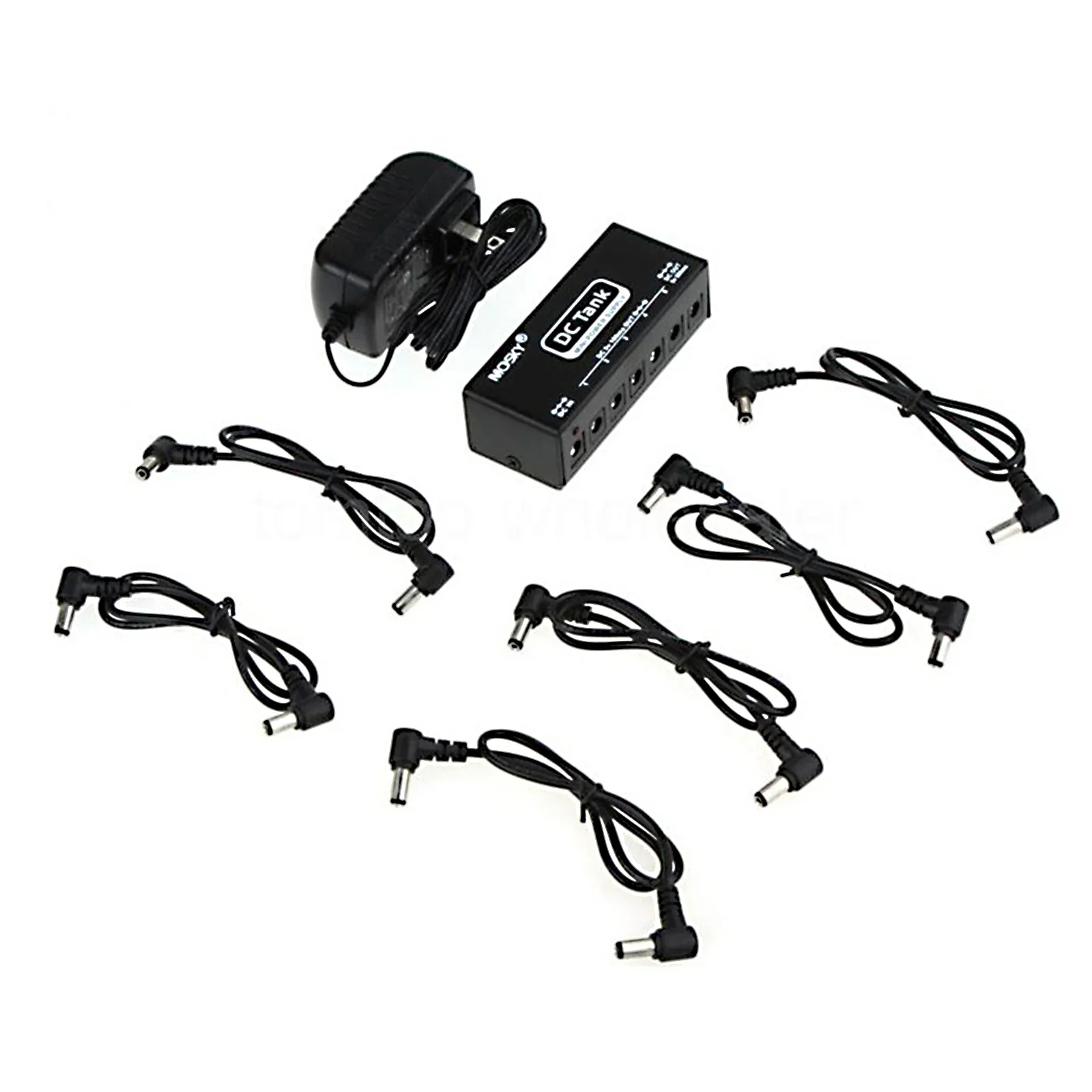 

Портативный блок питания для гитарной педали из алюминиевого сплава, 6 изолированных выходов 9 В с защитой от перегрузки по току, компактный и бесшумный