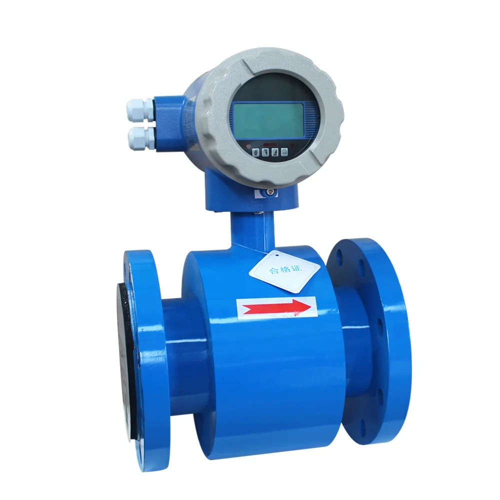 

DN3-DN3000 IP65/IP68 High Precision Water Electromagnetic Flow Meters LCD Digital Magnetic Water Flowmeter