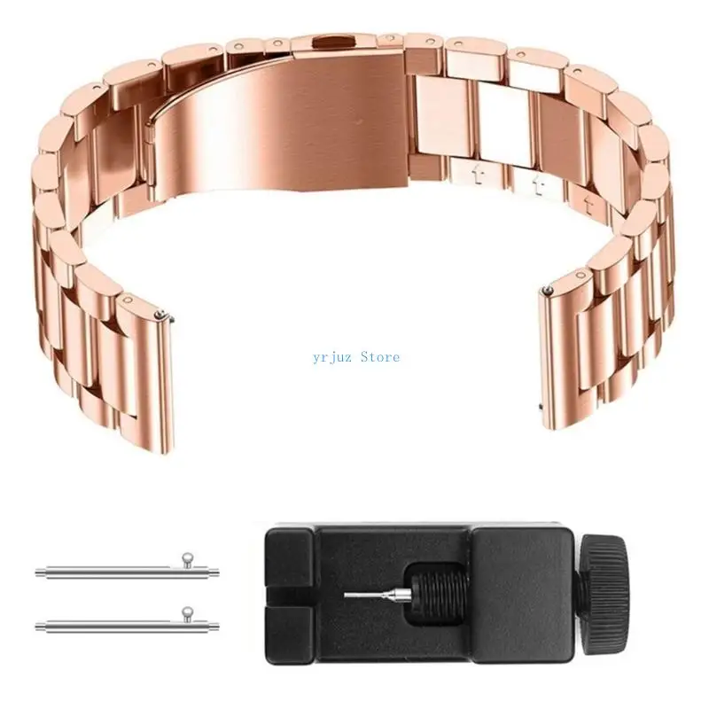

583D Band For Smartwatch Stainless Steel Strap Metal Bracelet Watchband
