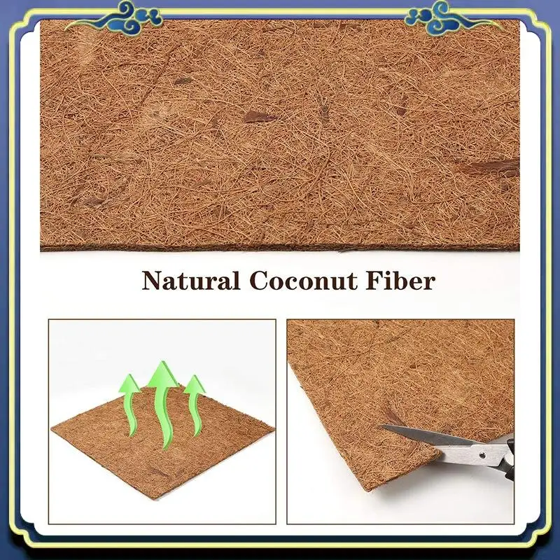 Latest Natural Coconut Fiber Mat, Reptile Carpet, Pet Terrarium Substrate For Lizard Snake Turtle Turtles Iguana Gecko