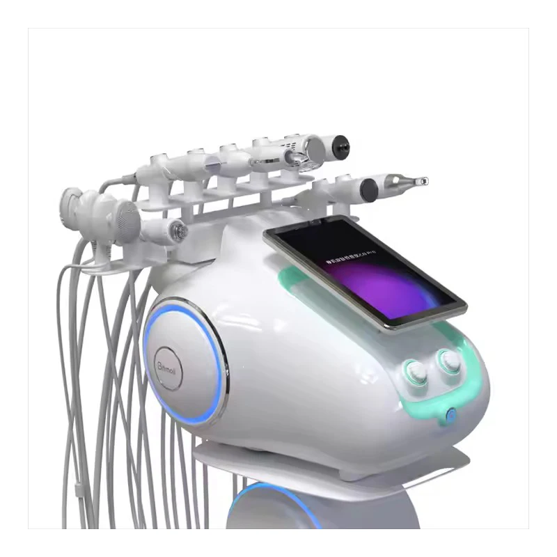 

2025 Новейшая машина для дермабразии Hydra 9 в 1 EVA для ухода за кожей, кислородная микродермабразия для салона