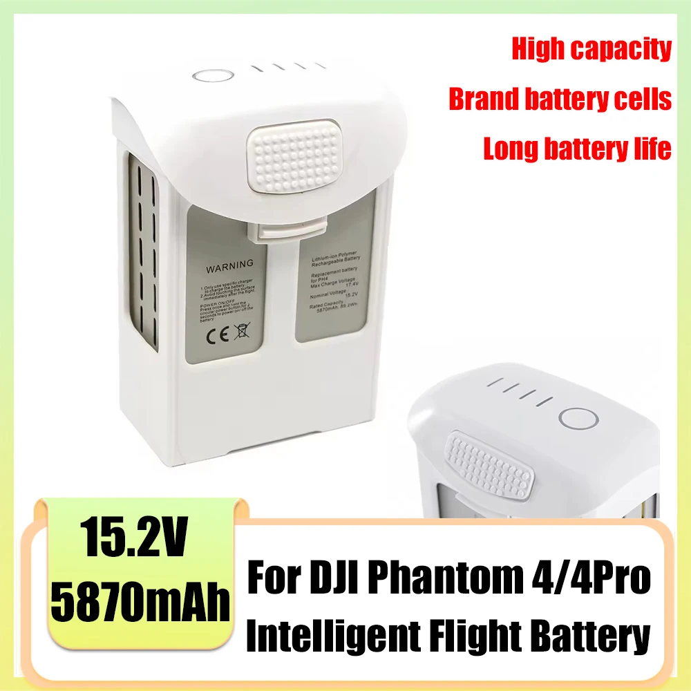 Phantom 4 Intelligent Flight Battery 5870mAh Long Lasting Battery Compatible with the Full Phantom 4 Series with the New 0 Cycle