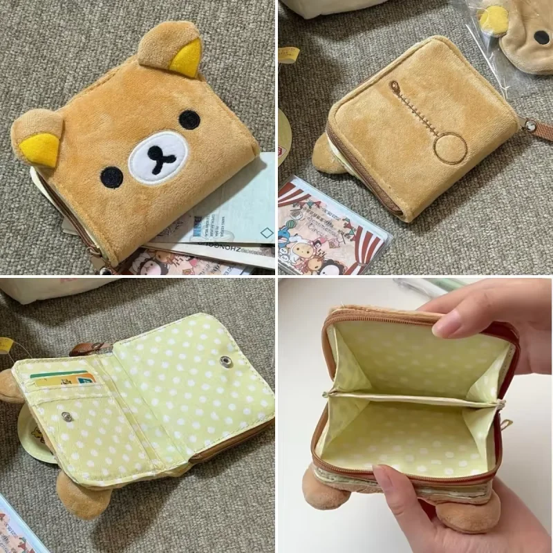 New Rilakkuma Korilakkuma Multi Case Cute Makeup Organizer Storage Bag Cartoon Bear Cosmetic Bags Vanity Beauty Case Custom Gift