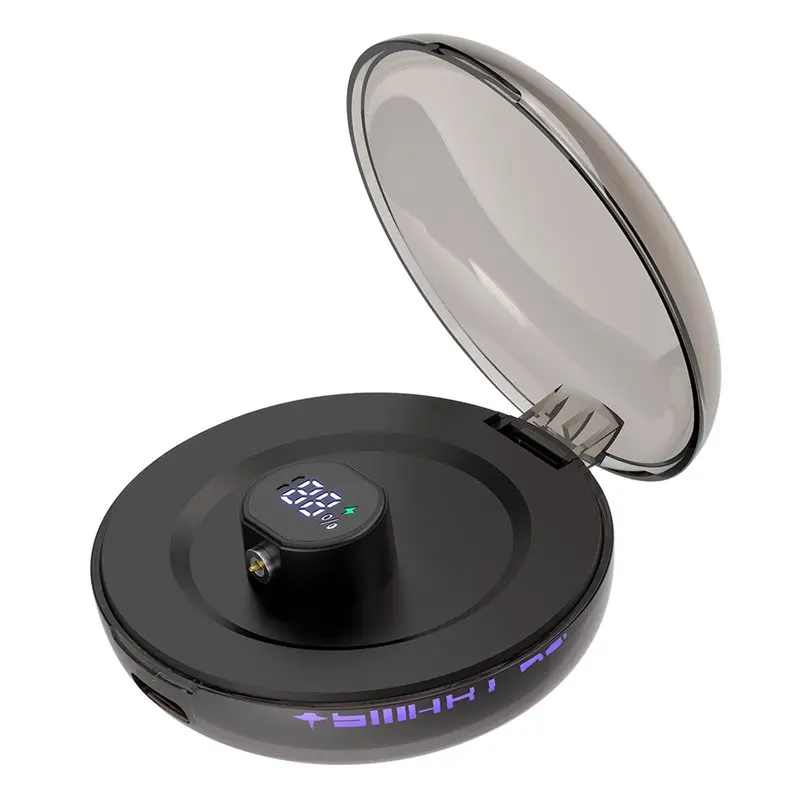 ABUO-Luminou Smart Ring With Charging Case Digital Display Large Capacity Battery Fast Charging Box Black