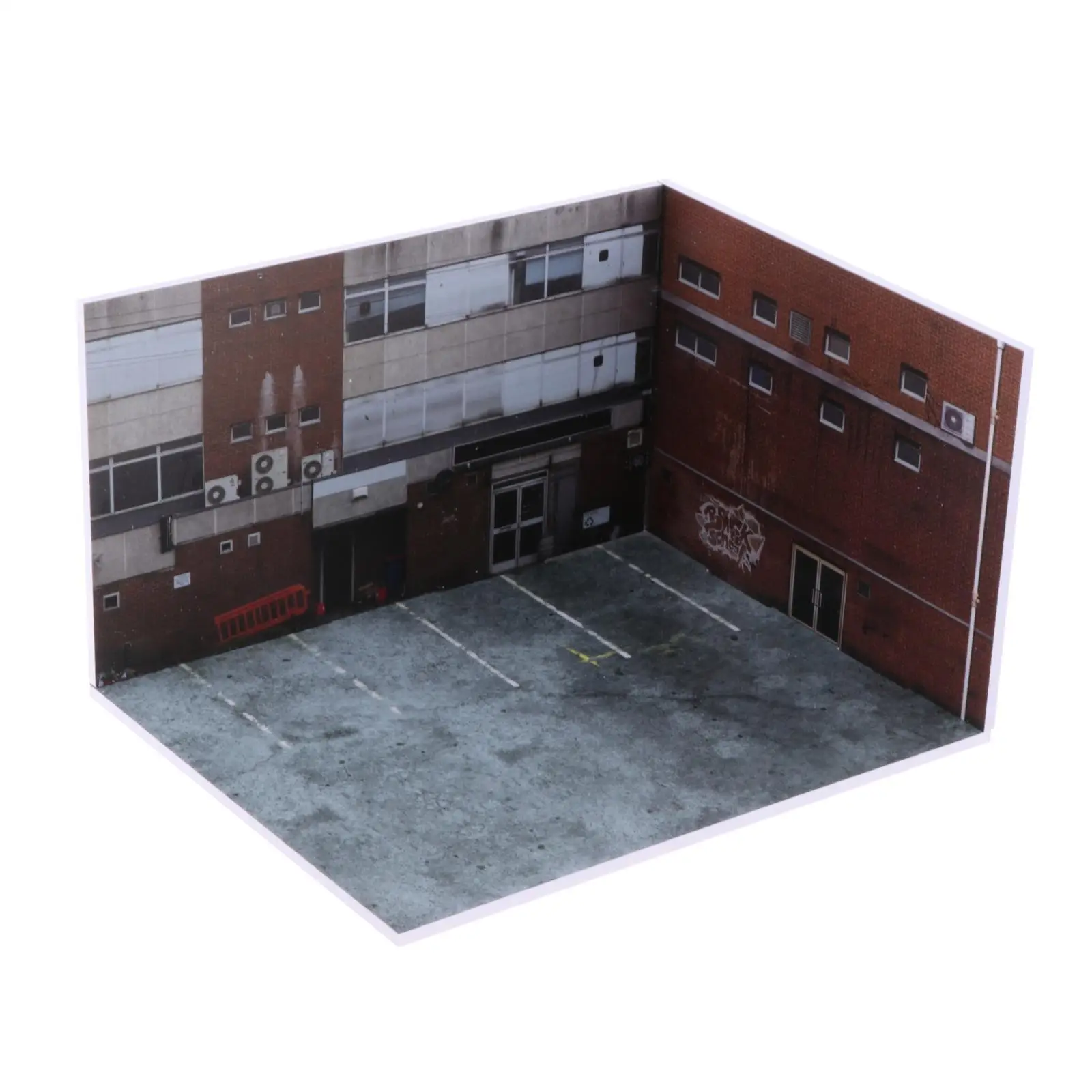 

1/64 Car Scene Model Garage Diorama Gift Parking Space Realistic Miniature Scenery Ornament Collectibles Diecast Car Display