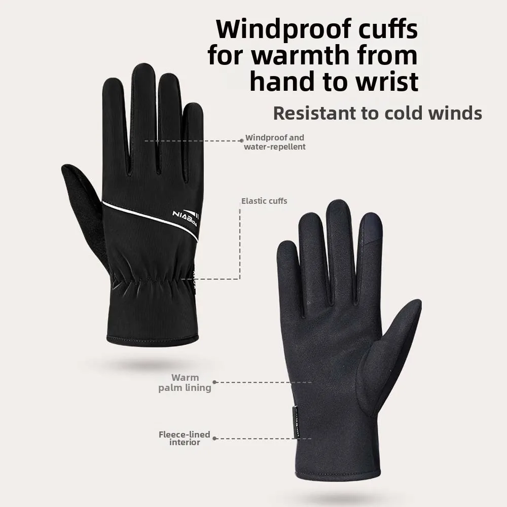 

Мягкие перчатки с защитой от холода, сенсорный экран, защита от брызг воды, утолщенные перчатки с украшением в виде букв, теплые зимние варежки для пальцев, женские