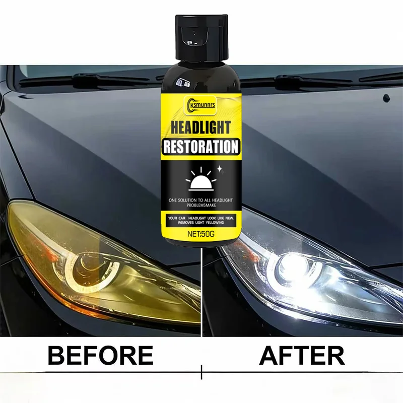 Expert Headlight Refurbisher Abrasive Polish for Eliminating Oxidation Discoloration And Haze to Boost Gloss