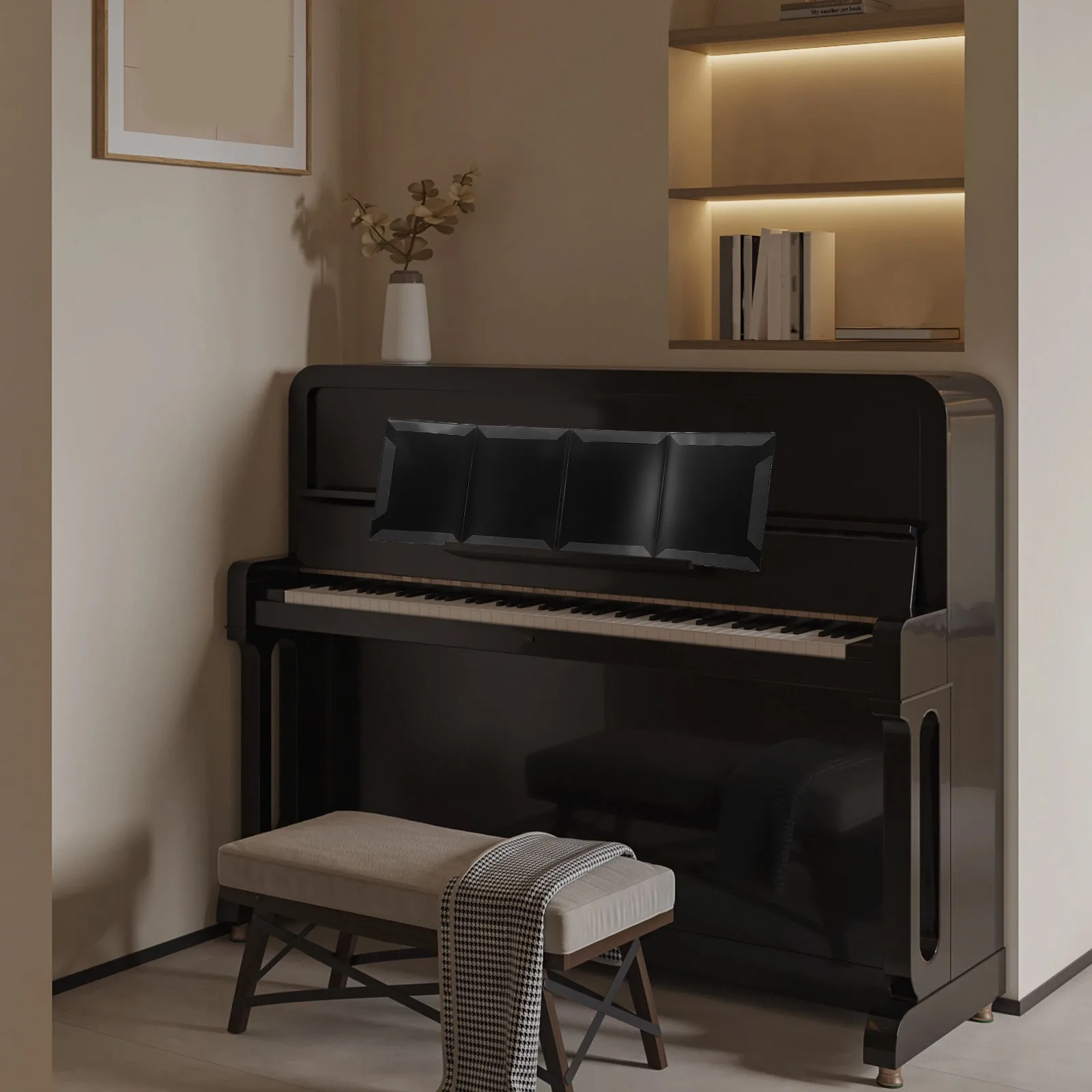 

Choir Organizer Piano Binder Holder Black Blank Concert Storage Student