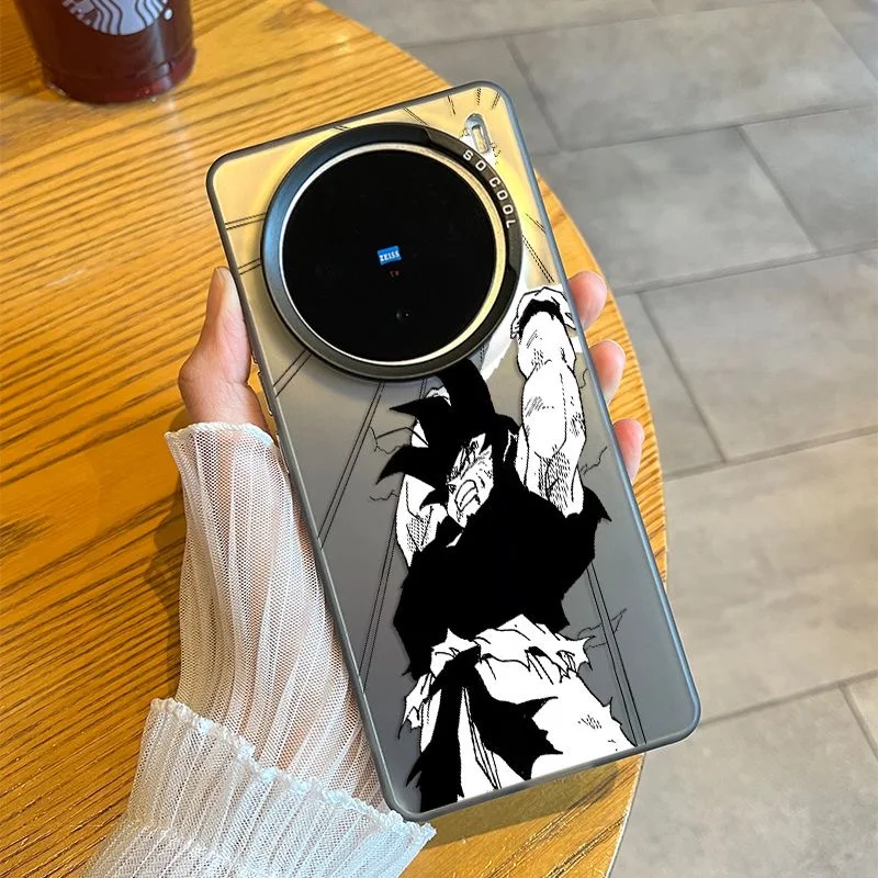 

Japan Cute Cartoon Dragon Ball Son Goku Phone Case for vivo X70 X60 X80 X90 X100 X200 Pro S Ultra x200Pro Y200 Anime Back Cover