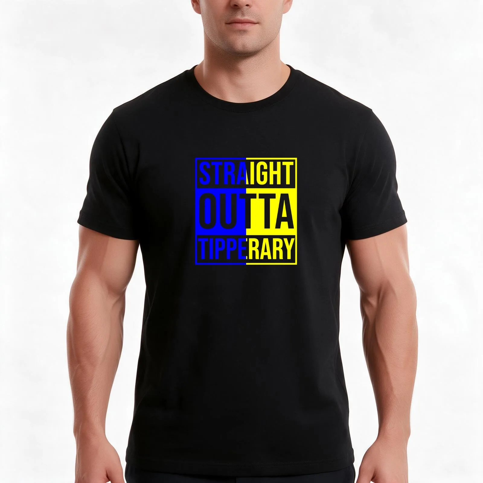 Straight Outta Tipperary design. The Premier county Ireland T-Shirt Summer Casual Cotton Tee Oversized Streetwear Tops