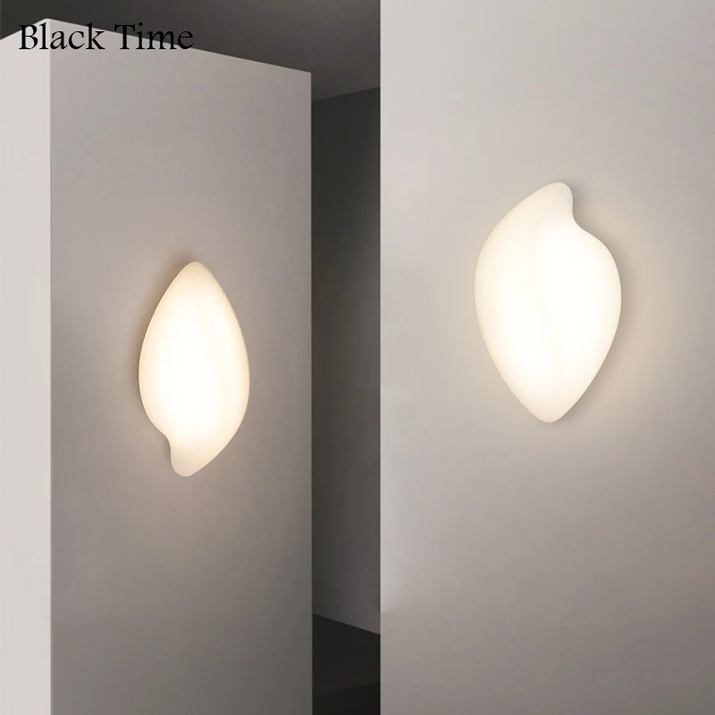 Simples conduziu a luz da parede interior branco lâmpada de parede para sala estar quarto tv fundo parede cabeceira luz decoração casa iluminação lustre