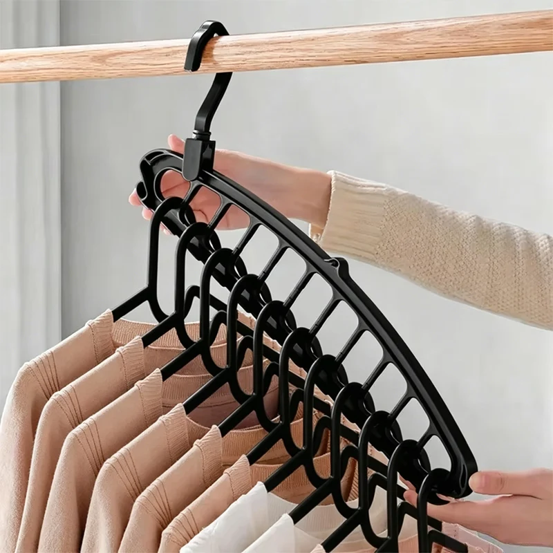Hangers for Clothes Wardrobe Space-saver 9 Hole Foldable Storage Rack Clothes Drying Hangers Organizers Coat Pants Hanger