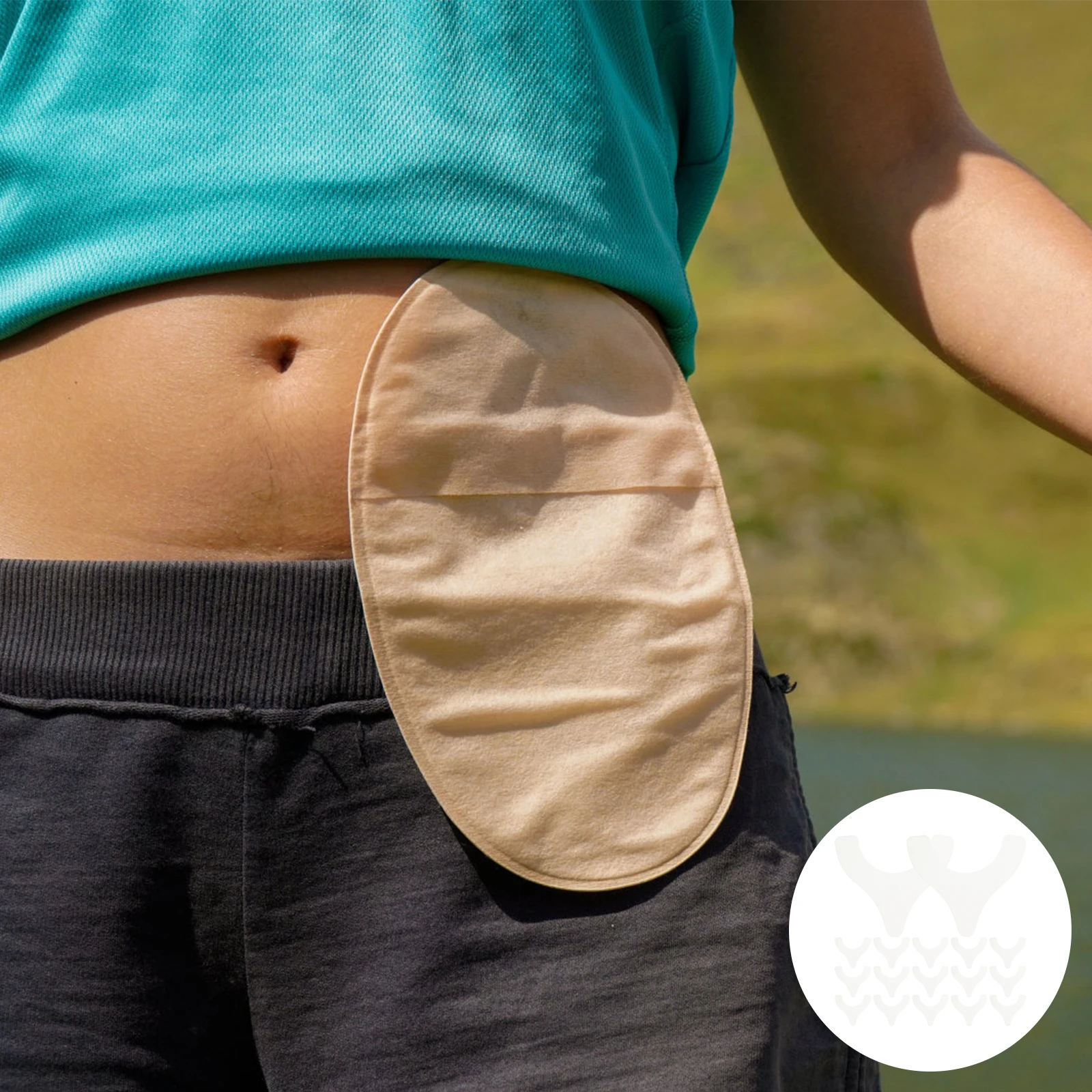 

20 Pcs Fixing Strips Non-woven Leakproof Stoma Skin Barrier Ostomy Supplies Absorb Moisture Hydrocolloid Comfort Secure Fit