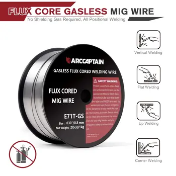 2公斤 0.8毫米 無氣MIG焊絲 碳鋼自保護焊絲 E71T-GS 焊錫配件,適用於MIG焊機 10 最佳銷售 熔焊絲 - №3