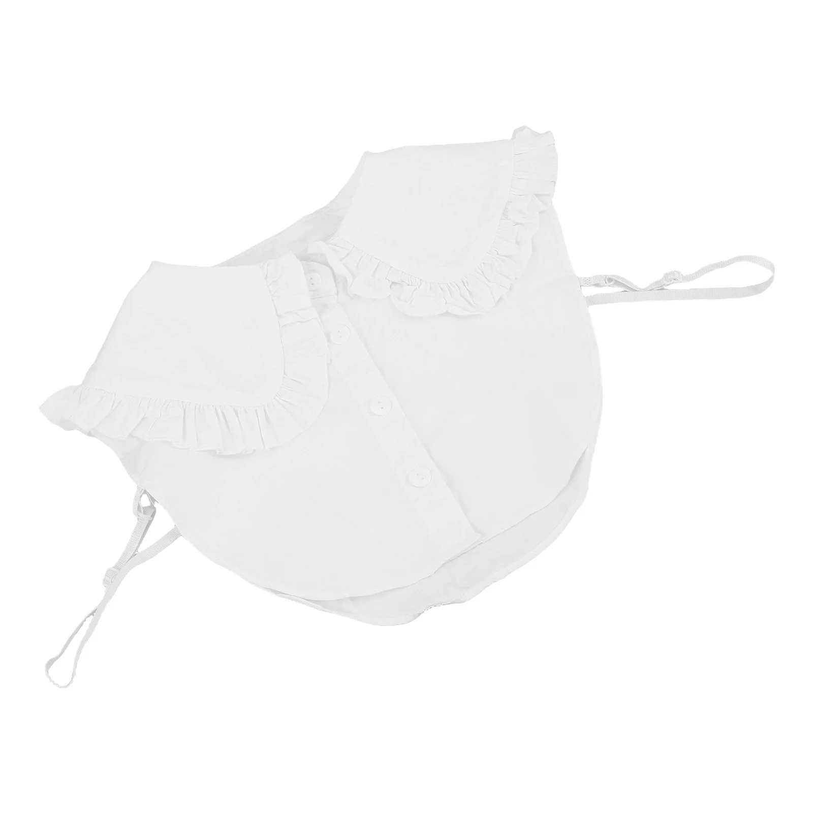 

Shirt For Women Fake Pull On Round Neck Removable Cotton Collar Breathable Comfortable Hooded False Collar For