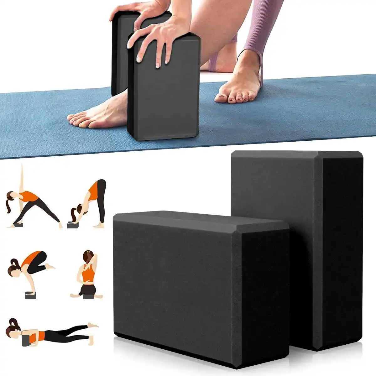 1/2PCS High Density EVA Yoga Foam Blocks