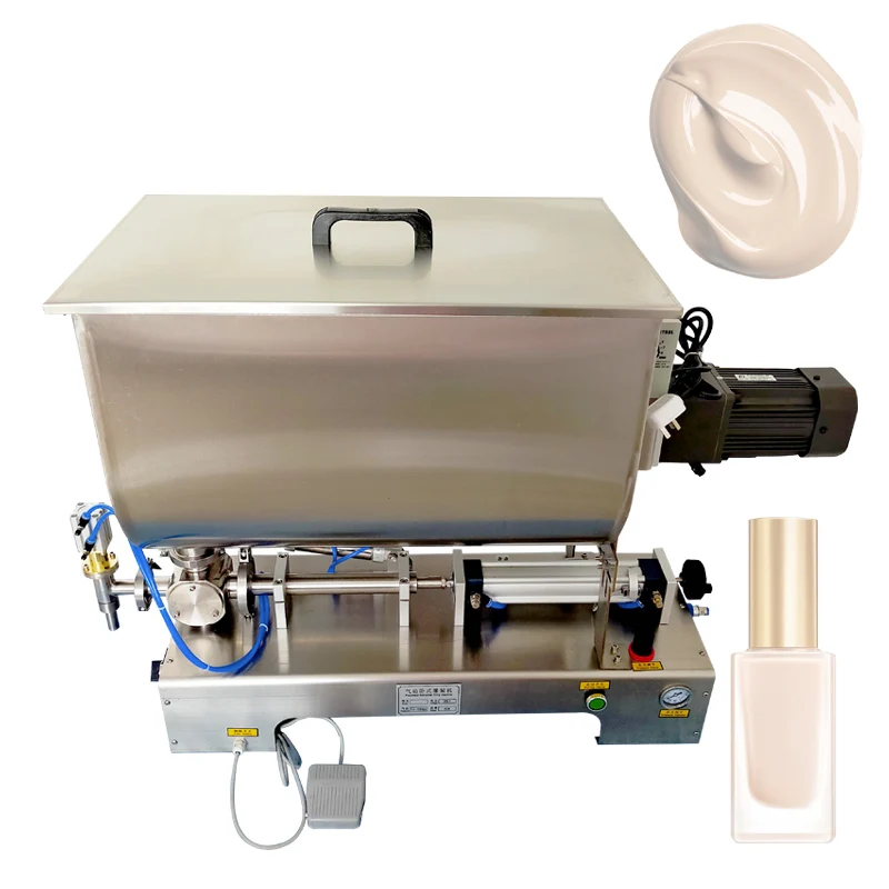 꿀 땅콩 버터 토마토 페이스트를 위한 공압 충전 기계 자동 수평 정량 충전 기계