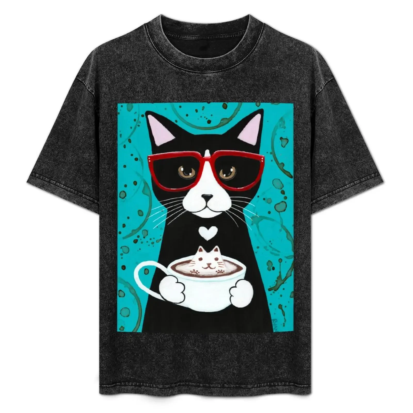 

Tuxedo Catpurrccino T-Shirt men t shirt cotton 100% man t shirts graphic T-Shirt