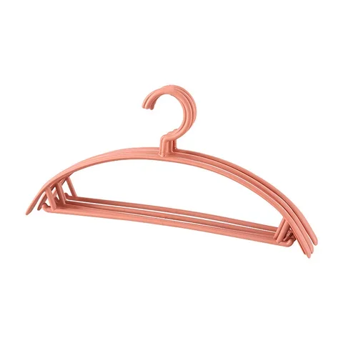 

Non-slip Adult Plastic Hanger Multifunctional Non-marking Clothes Hook Household Drying Rack Space Saving Clothes 1Pc