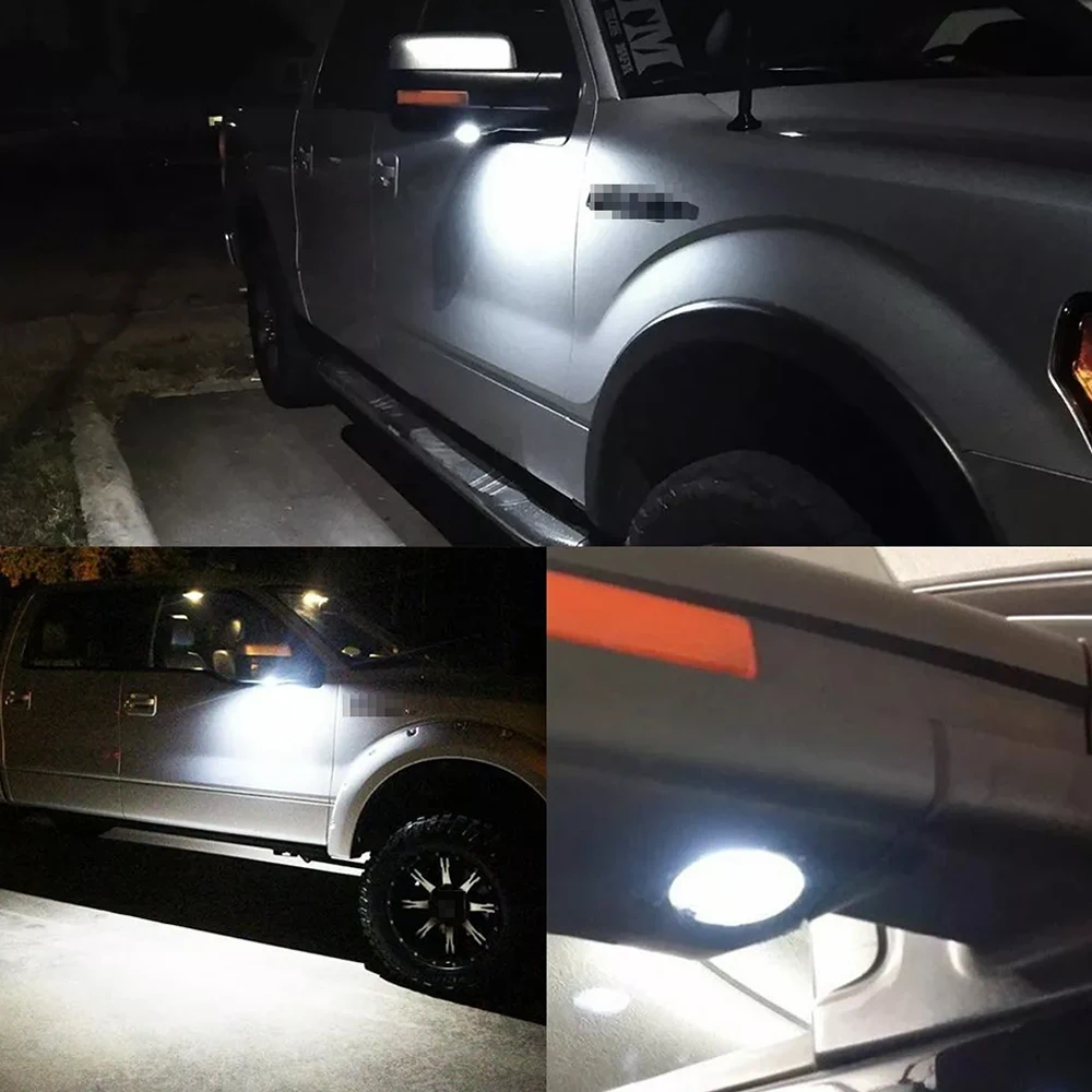 1Set LED Side Mirror Puddle Lights For 2013-2017 Ford Fusion Gen 2 - view 4