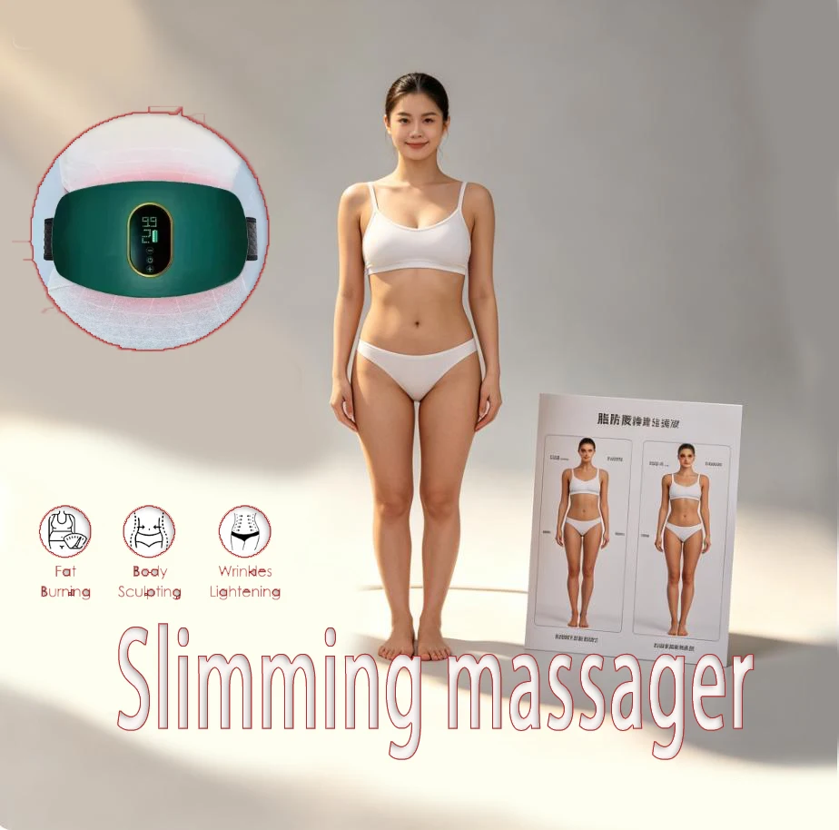 

EMS Abdominal Slim Massager Electric Waist Trainer Fat Cellulite Burner Belt Vibration Muscle Massage Slimming Pulse Weight Loss