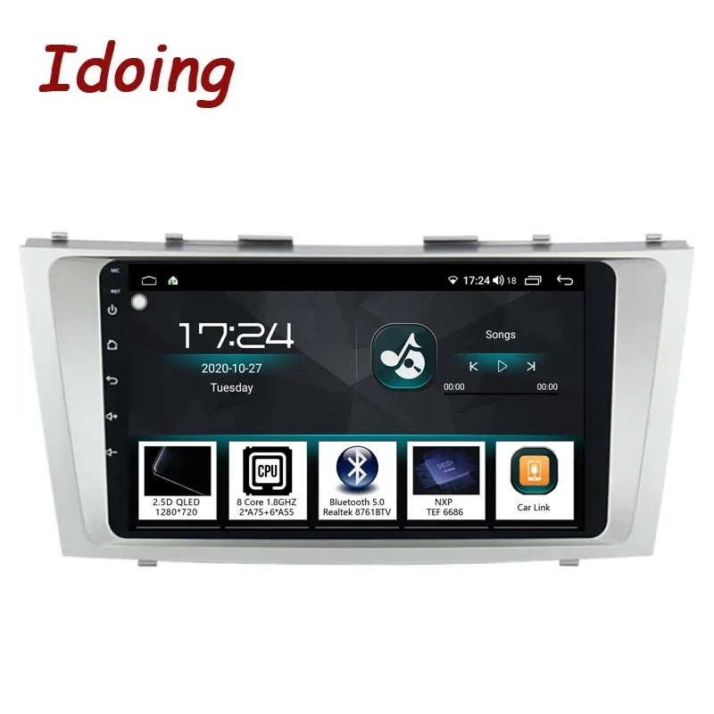 

Idoing 9"Car Stereo Android 12 Autoradio GPS Multimedia Player Head Unit For Toyota Camry 6 XV 40 50 2006-2011 Navigation Audio