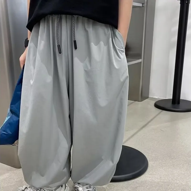 Boys' Summer New Children's Thin Pants: The Trend Of Japanese Leisure Sports Pants For Middle And Small Children's Summer Wear image 4