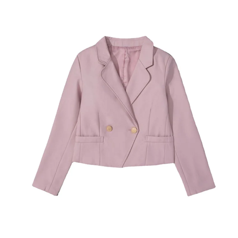 Uniformes scolaires japonais coréens pour femmes adultes, manteau imbibé pour femmes, veste de marin de travail de trajet, veste courte d'automne et d'hiver pour filles