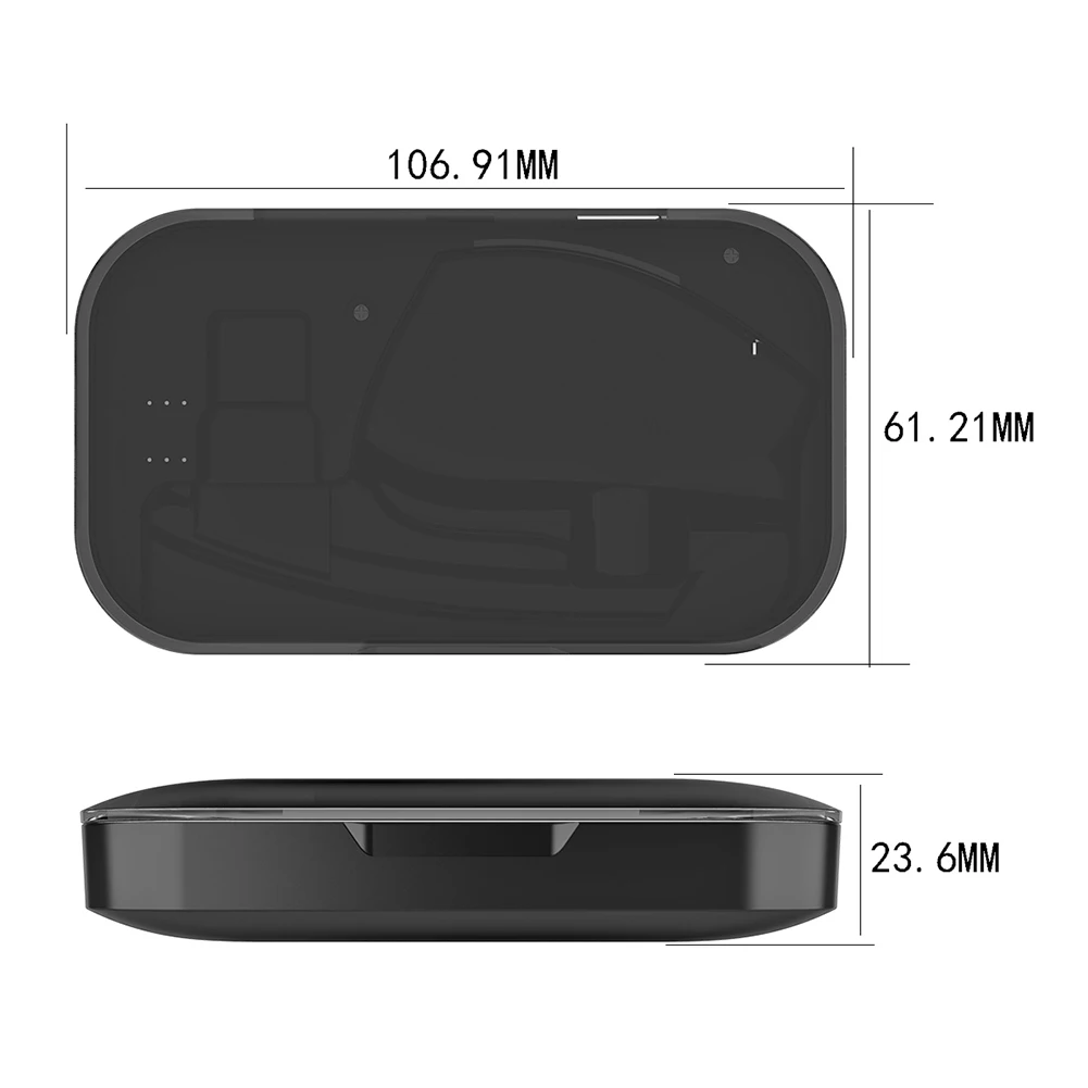 Immagine 7: Custodia per ricarica rapida per auricolari Bluetooth wireless per Plantronics Voyager Legend